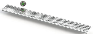 Flush Mount 6" X 48" X ¾" Drip Tray with Double Drains | Recessed | S/S # 8