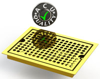 Thumbnail for RECESSED DRIP TRAY BRASS POLISHED 6 X 8