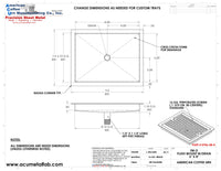 Thumbnail for RECESSED DRIP TRAY BRASS POLISHED 6 X 8 DRAWING 