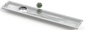 Flush Mount w/ Center Drain and Offset Rinser Hole 8" X 45" X ¾" Drip Tray | Recessed | S/S # 8