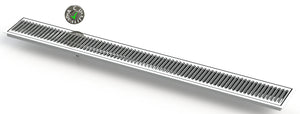 Flush Mount with Offset Drain 5" X 45" Drip Tray | Recessed | S/S # 8