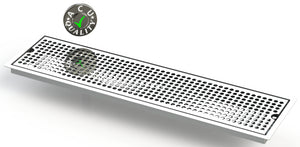 Flush Mount with Offset Drain 6" X 24" X ¾" Drip Tray | Recessed | S/S # 8