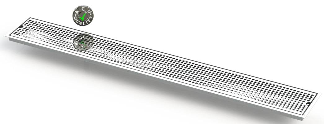 Flush Mount with Offset Drain 6" X 45" X ¾" Drip Tray | Recessed | S/S # 8