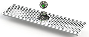 Flush Mount with Rinser Hole 8" X 30" X ¾" Drip Tray | Recessed | S/S # 8