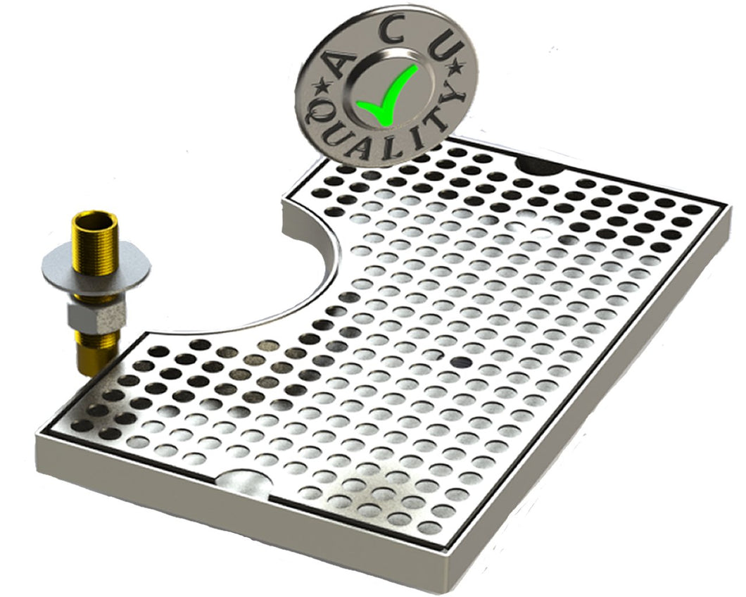Surface Mount Drip Tray with Cut Out and Drain | 7