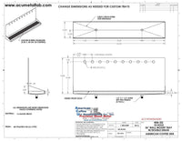 Thumbnail for Wall Mount Drip Tray with Double Drain | 6-3/8