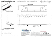 Thumbnail for Wall Mount Drip Tray with Double Drain | 6-3/8