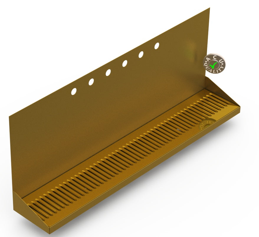 Wall Mount Drip Tray with Double Drain | 6-3/8