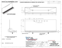 Thumbnail for Wall Mount Drip Tray with Double Drain | 6-3/8