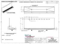 Thumbnail for Wall Mount Drip Tray with Double Drain | 6-3/8