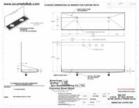 Thumbnail for Wall Mount Drip Tray with Double Drains and Rinser Holes | 8