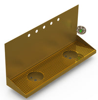 Thumbnail for Wall Mount Drip Tray with Double Drains and Rinser Holes | 8