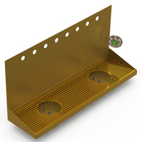 Thumbnail for Wall Mount Drip Tray with Double Drains and Rinser Holes | 8