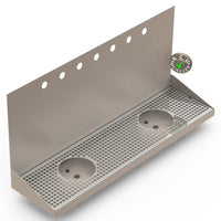 Thumbnail for Wall Mount Drip Tray with Double Drains and Rinser Holes | 8