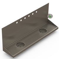 Thumbnail for Wall Mount Drip Tray with Double Drains and Rinser Holes | 8