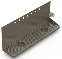 Thumbnail for Wall Mount Drip Tray with Double Drains and Rinser Holes | 8