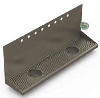 Thumbnail for Wall Mount Drip Tray with Double Drains and Rinser Holes | 8