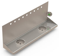 Thumbnail for Wall Mount Drip Tray with Double Drains and Rinser Holes | 8