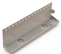 Thumbnail for Wall Mount Drip Tray with Double Drains and Rinser Holes |  8