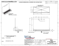 Thumbnail for Wall Mount Drip Tray with Drain | 6-3/8