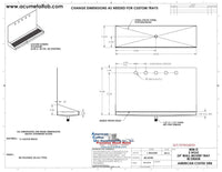 Thumbnail for Wall Mount Drip Tray with Drain | 6-3/8