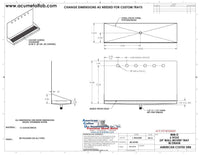 Thumbnail for Wall Mount Drip Tray with Drain | 6-3/8