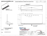 Thumbnail for Wall Mount Drip Tray with Drain | 6-3/8