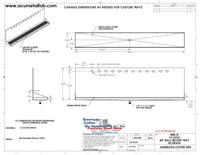 Thumbnail for Wall Mount Drip Tray with Drain | 6-3/8