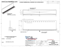 Thumbnail for Wall Mount Drip Tray with Drain | 6-3/8