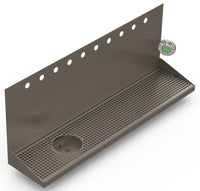 Thumbnail for Wall Mount Drip Tray with Drain and Left Rinser Hole | 8