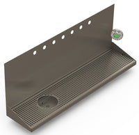 Thumbnail for Wall Mount Drip Tray with Drain and Left Rinser Hole | 8
