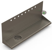 Thumbnail for Wall Mount Drip Tray with Drain and Left Rinser Hole | 8
