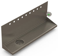 Thumbnail for Wall Mount Drip Tray with Drain and Left Rinser Hole | 8