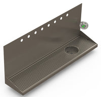 Thumbnail for Wall Mount Drip Tray with Drain and Right Rinser Hole | 8