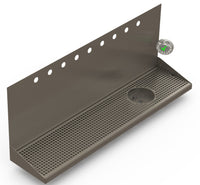 Thumbnail for Wall Mount Drip Tray with Drain and Right Rinser Hole | 8