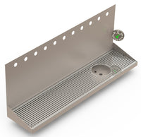 Thumbnail for Wall Mount Drip Tray with Drain and Right Rinser Hole | 8