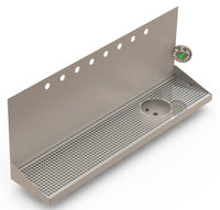 Thumbnail for Wall Mount Drip Tray with Drain and Right Rinser Hole | 8