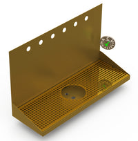 Thumbnail for Wall Mount Drip Tray with Drain and Rinser Hole | 8