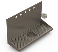 Thumbnail for Wall Mount Drip Tray with Drain and Rinser Hole | 8