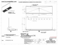 Thumbnail for Wall Mount Drip Tray with Drain and Rinser Hole | 8