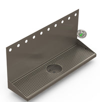 Thumbnail for Wall Mount Drip Tray with Drain and Rinser Hole | 8