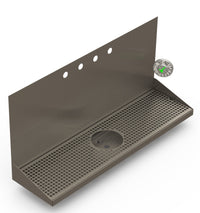 Thumbnail for Wall Mount Drip Tray with Drain and Rinser Hole | 8