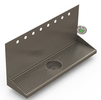 Thumbnail for Wall Mount Drip Tray with Drain and Rinser Hole | 8