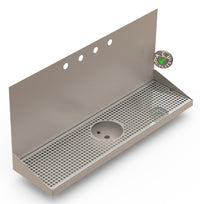 Thumbnail for Wall Mount Drip Tray with Drain and Rinser Hole | 8