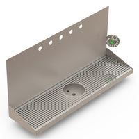 Thumbnail for Wall Mount Drip Tray with Drain and Rinser Hole | 8