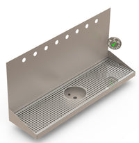 Thumbnail for Wall Mount Drip Tray with Drain and Rinser Hole | 8