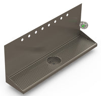 Thumbnail for Wall Mount Drip Tray with Drain and Rinser Hole | 8
