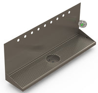 Thumbnail for Wall Mount Drip Tray with Drain and Rinser Hole | 8
