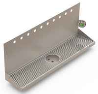 Thumbnail for Wall Mount Drip Tray with Drain and Rinser Hole | 8