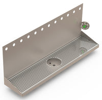 Thumbnail for Wall Mount Drip Tray with Drain and Rinser Hole | 8